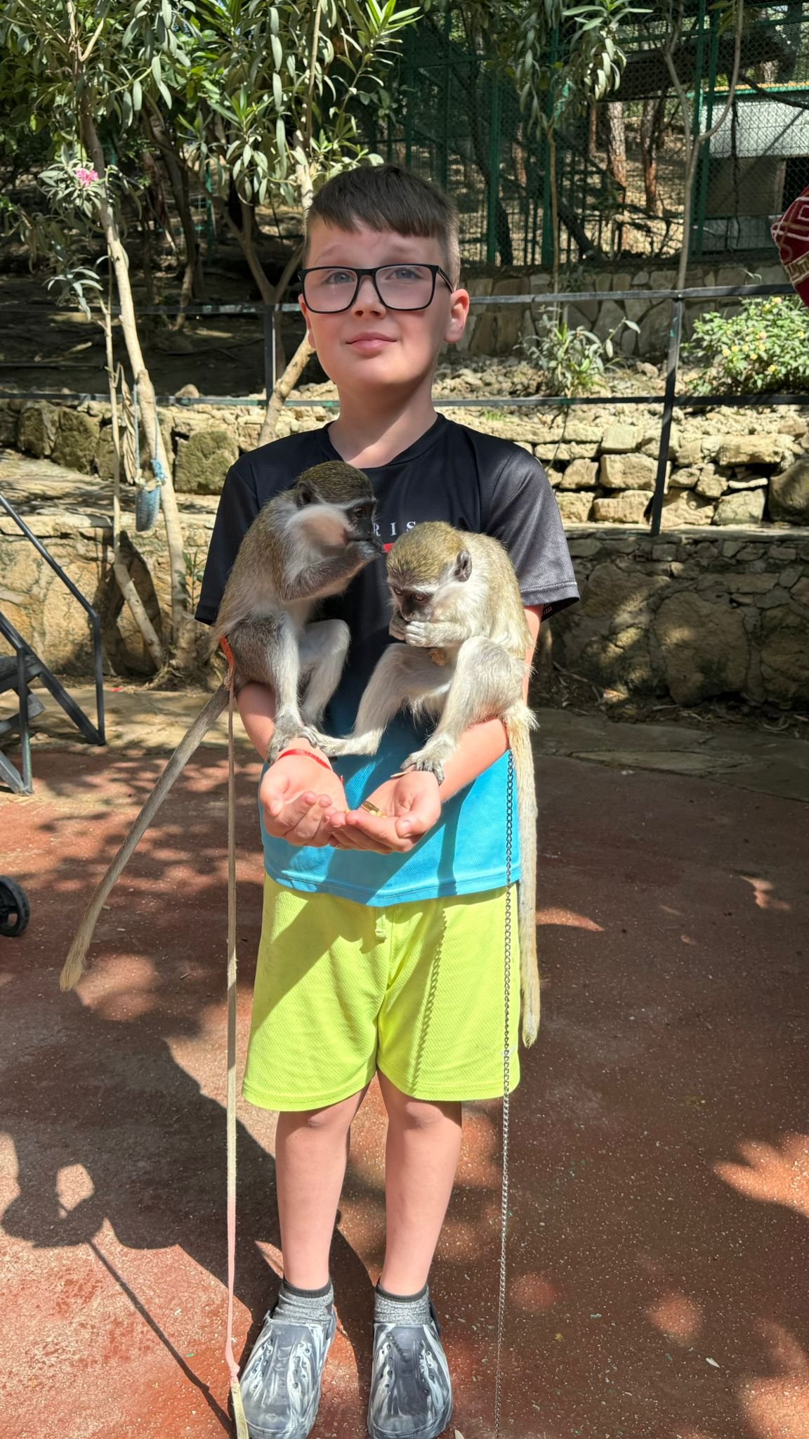 Photo with monkey